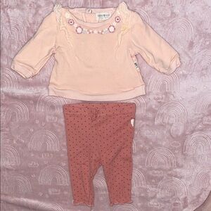 Pink and Peach Baby Outfit